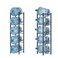5 Tiers 5 Gallon Water Bottle Rack, Color Black