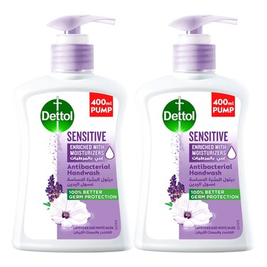 Dettol Liquid Ph-Balanced Sensitive Handwash 400ml Pack of 2
