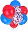 Moaoo Spiderman Balloons 30 Packs Red And Blue Balloons 12 Inches Latex Balloon And Confetti Balloons For Baby Shower, Bridal Shower, Birthday Party, Spiderman Party Supplies &amp; Decorations