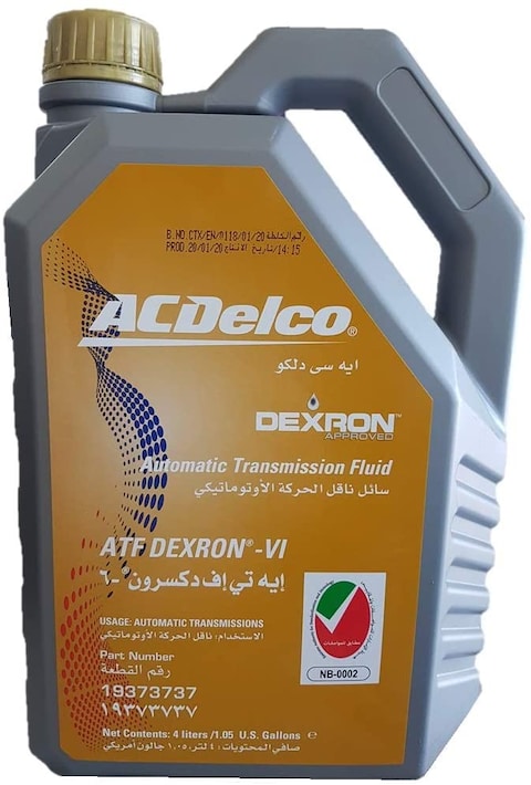 Acdelco Automatic Transmission Fluid Atf Dexron-Vi 4L