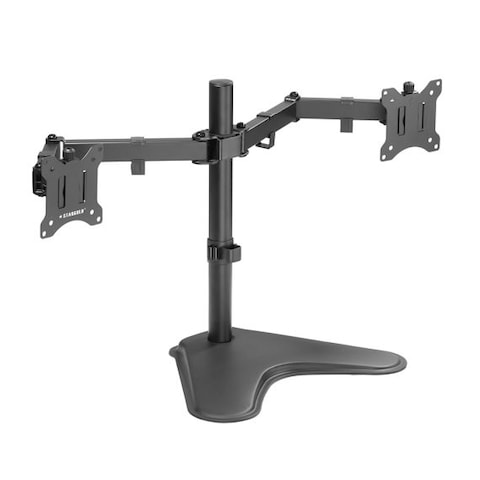 STARGOLD Dual Arm Monitor Desk Mount Stand For 17-32 Inch LCD/LED, Heavy Duty Gaming Monitor Stand Fully Adjustable Arms Hold 2 Screens