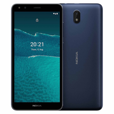 Nokia C1 - 5.45-inch 16GB/1GB Dual SIM 3G Mobile Phone - Blue