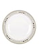 Delcasa Melamine Dinner Plate White/Brown 10X24X2.5Inch
