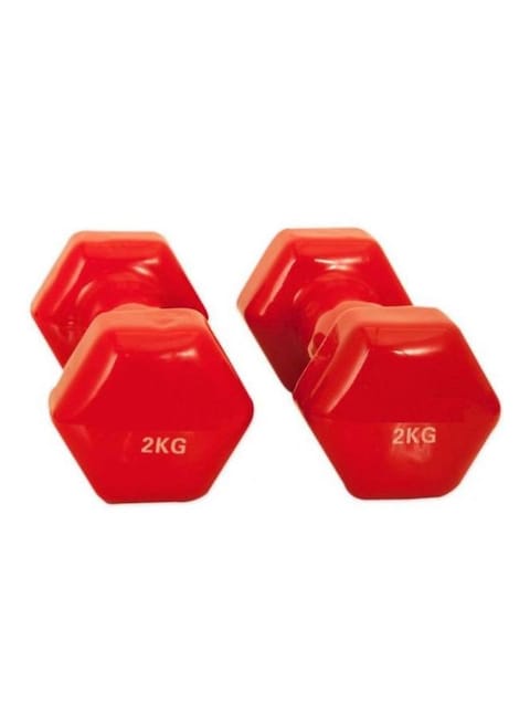 Generic 2-Piece Vinyl Dumbbell 2kg 2kg