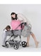 Moon Pro 2 In 1 Stroller &ndash; Lightweight Aluminium Frame With Reversible Seat Design For Rear And Forward Facing, Compact Fold, Adjustable Canopy And More Gray And Pink Melange