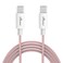 mpBLBERRI BLB-U342 Type-C to Type-C PD Cable 1 Meter, White &amp; Pink