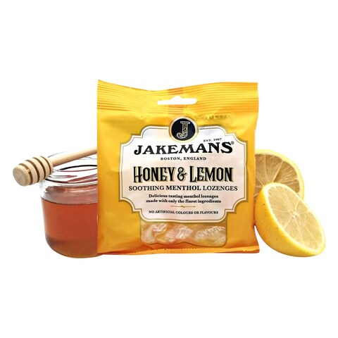Jakemans Honey And Lemon Soothing Menthol Lozenges 73g