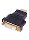 Generic 19 Pin Male To Female Adapter HDMI Black/Gold