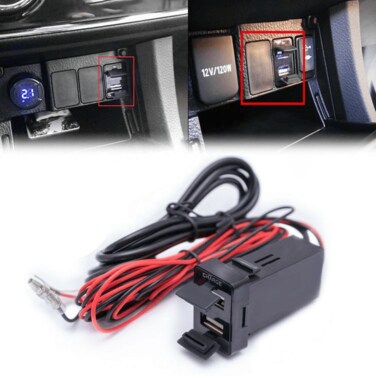 DC 12 V Dual USB Car Charger Power Socket Output 5V 2.1A/1.2A 2 Port USB car Charger For Nissan