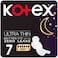Kotex Ultra Thin Pads Overnight Protection Sanitary Pads with Wings 7 Sanitary Pads