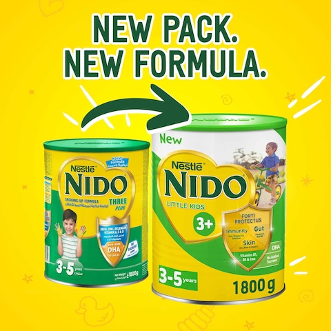 Nestle Nido Little Kids 3 Plus Growing Up Milk Powder Tin For Toddlers 3 to 5 Years 400g