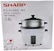 Sharp 700W 1.8L(10 Cups) 2-In-1 Non-Stick Rice Cooker &amp; Food Steamer With Keep Warm Function, White - Ks-H188G-W3