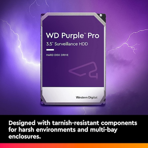 Western Digital 10TB WD Purple Pro Surveillance Internal Hard Drive HDD - SATA 6 Gb/s, 256 MB Cache, 3.5&quot; - WD101PURP