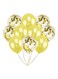 Generic 10-Piece Confetti Transparent Latex Balloon Set 756033
