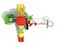 Rainbow Toys, Outdoor Children Playground Garden Fitness Exercise Play Set Villa Garden Furniture Product Area Dimension: 680&times;580&times;330cm