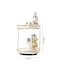 2-Layer 360 Degree Rotating Cosmetic Holder Stand White/Gold