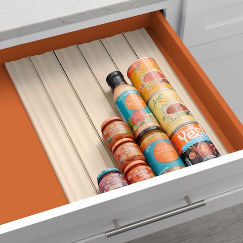 YouCopia SpiceLiner Spice Drawer Liner, 10-ft Roll 2-Pack, Sandstone, YCA-50363