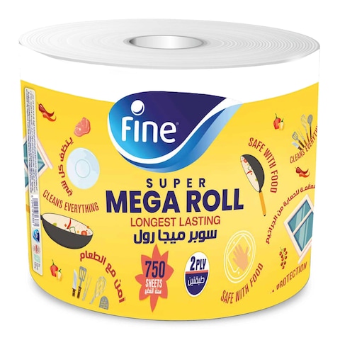 Buy Fine Tissues - Mega Roll - 750 Tissue in Egypt