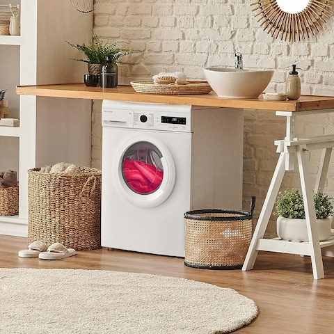 Frigidaire 8Kg Freestanding Front Load Washing Machine, FWF824A5W (1200 rpm), 2 Years Warranty