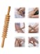 Wood Massage Stick Roller for Cellulite Lymphatic Drainage Wooden Manual Self Therapy Massage Tool for Muscle Deep Tissue - Handheld Curved Body Massager for Legs, Back, Stomach, Waist