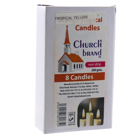 CHURCH YELLOW TROPICAL CANDLES 260G
