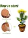 Electric Dancing Cactus Plant Stuffed Toy