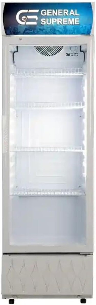 General Supreme Single Door Showcase Refrigerator, 235 Liter Capacity, White (Installation Not Included)
