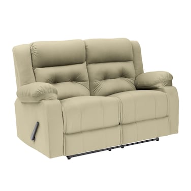 إن هاوس كرسي استرخاء مزدوج منجد بالمخمل - سكري غامق - NZ30