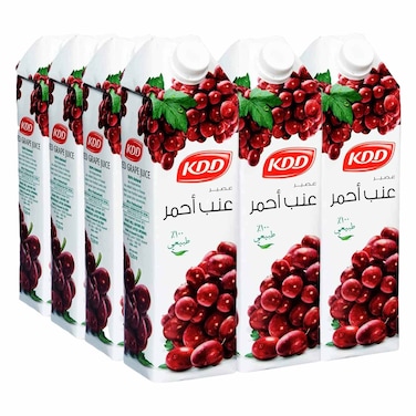 كي دي دي - عصير عنب أحمر 1 لتر