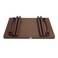 Esqube Plastic 4 seater Dining Table-Brown,Cane Matte Surface
