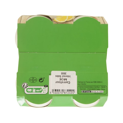 Carrefour Lemon Yoghurt 125g Pack of 4