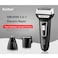 KEMEI-Kemei KM-6559 3 in 1 Electric Razor for Men USB Rechargeable Nose Hair Trimmer Men's Electric Shaver Machine Salon Tool