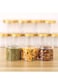 ALSAQER 12 Pieces (350ml) Spice Storage Empty Bottle Refillable Clear Jar/Food Container/Plastic Pet Jars/Cansister Plastic Bottle with Metal Gold Lids