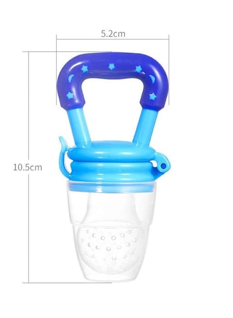 2pcs Baby Fruit Food Feeder Teething Pacifier for Teething Baby Infant Toy Nipple Pouches Nibbler for Toddlers &amp; Kids Pacifier Blue