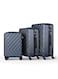 Para John 3-Piece Hard Side Abs Luggage Trolley Set 20/24/28 Inch Army Green