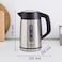 Bosch Kettle, DesignLine, Cordless Ergonomic Handling, One-Cup Indicator, Triple Safety Feature, Limescale Filter, Stainless Steel, TWK4P440GB