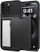 Spigen Slim Armor CS for iPhone 15 Pro Max case cover with Card Holder slot - Black