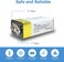 DMK Power 9V (950mAh) Rechargeable Li-ion Batteries, Low Self-Discharge Square Battery Compatible with Smoke Alarm/Detector,