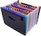 Beauenty - 24 Pockets Expanding File Folder Organiser A4 Filing Folders Business Home Office Document Accordion File Storage Bag, Bgyp18-1