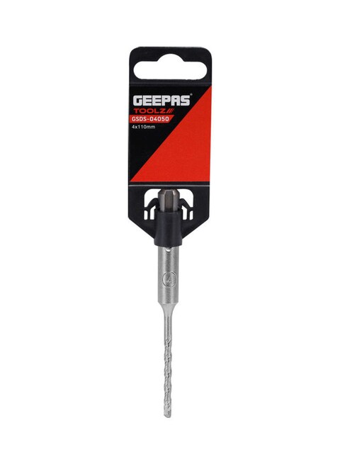 Geepas Chisel Drill Bit Round Silver 4X110mm