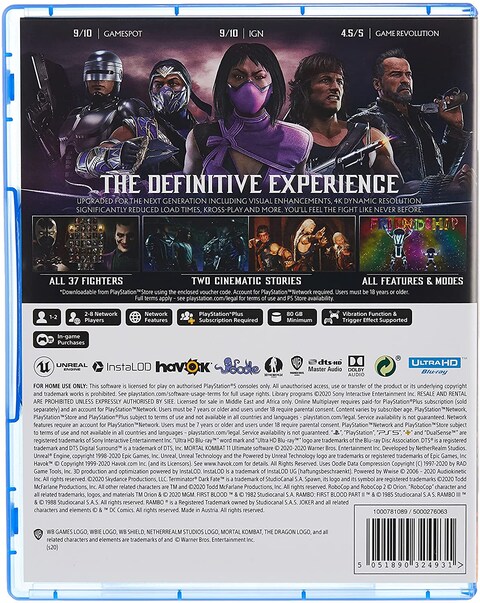 Warner Bros PS5 Mortal Kombat 11 Ultimate (Electronic Games)