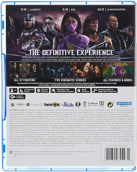Warner Bros PS5 Mortal Kombat 11 Ultimate (Electronic Games)