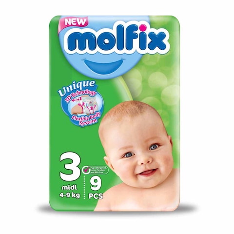 Molfix Baby Diapers Midi Size 3 - 9 Diaper
