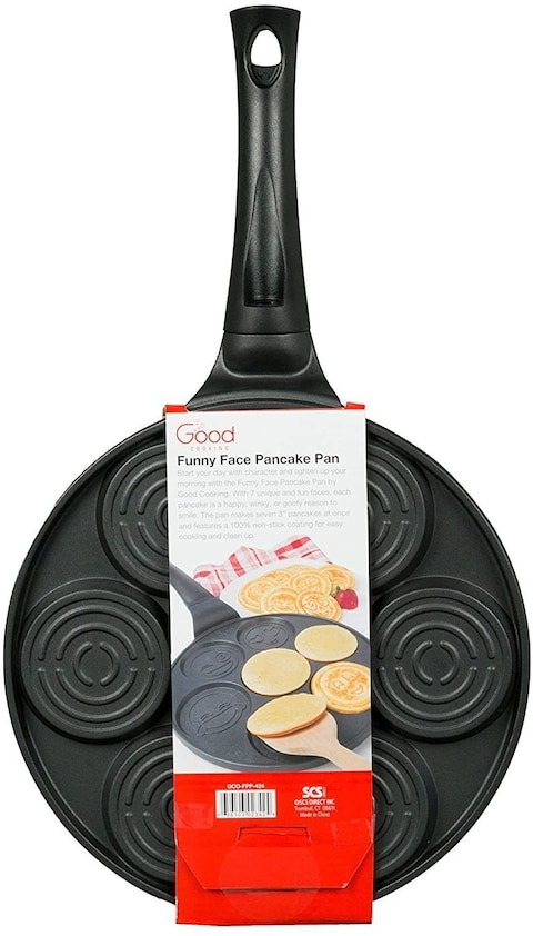 Generic Emoji Smiley Face Pancake Pan - Non-Stick Pan Cake Griddle With 7 Unique Flapjack Faces