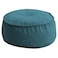 In House Round Decorative Linen Bean Bag - 100x25 cm - Turquoise
