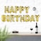 Rozi Decoration "Happy Birthday" Foil Balloon (Pack of 13 Letters, Gold)