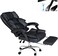 Karnak Executive Office Gaming Chair PU Leather 360 Swivel, Tilt Lock Mechanism, Soft Foam &amp; Well Padded Backrest With Lumbar Support, Black