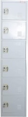 Karnak Steel Locker Cabinet 6-Door File Storage Box Locker With Keys For Home, Office, School, Halls, Workplaces, Hospitals, Gyms, Factories, Bank, Money Locker Cabinet - Kl858