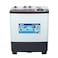 Geepas 9.0 KG Twin Tub Semi-Automatic Washing Machine- GSWM18042  Fully Knob Control and Semi-Automatic Top Load Washing Machine