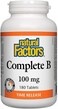 Natural Factors Complete B 100mg 180Tab